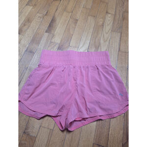 Joy Lab Pull On High Rise Running Shorts Womens Size M Pink Elastic Waist Liner